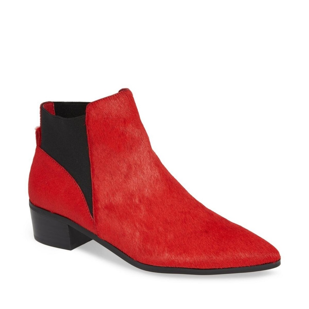 Halogen Skylar Red Calfhair Bootie
